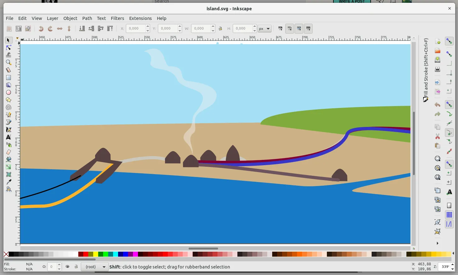 Screenshot of Inkscape