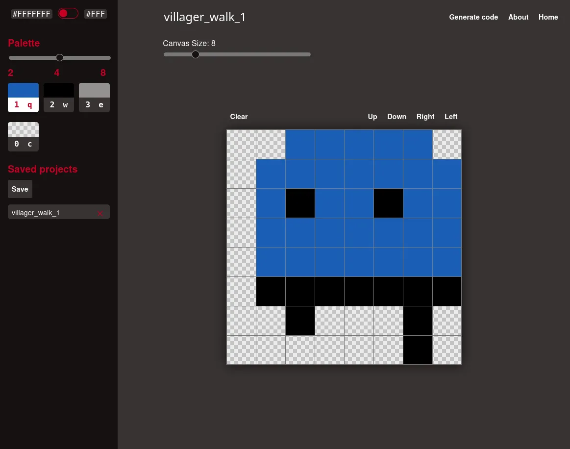 Screenshot: mini image editor